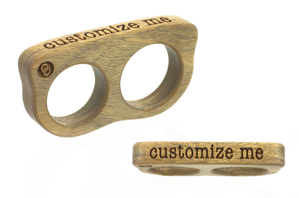 Custom 2 finger Verawood wood ring, wood ring, custom ring.