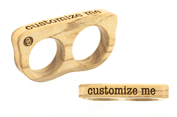 Custom 2 finger Wild Olive wood ring, wood ring, custom ring.
